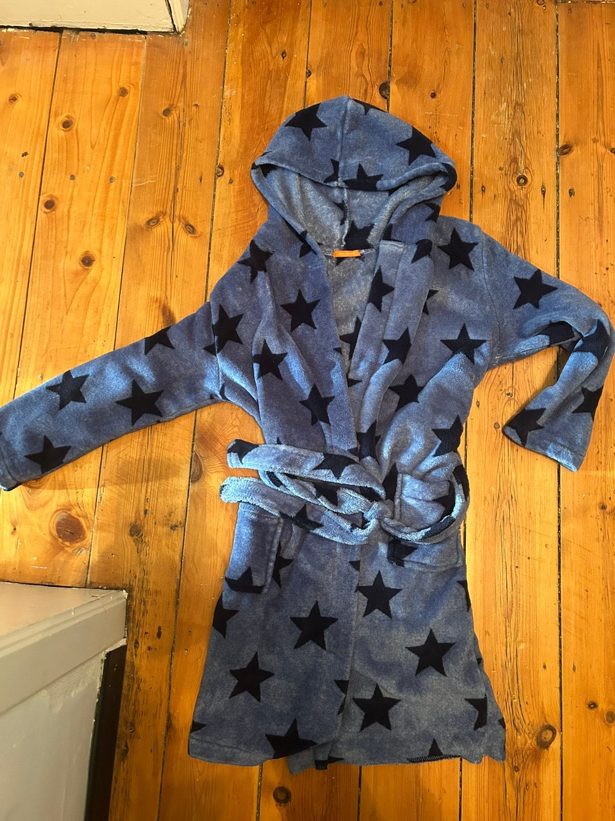 Mooie, warme badjas met kap - maat 134 tot 140, Ophalen of Verzenden, Zo goed als nieuw