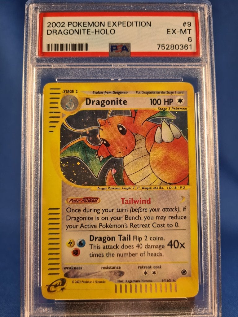 Dragonite 9/165 - Expedition Base Set (PSA 6), Hobby & Loisirs créatifs, Jeux de cartes à collectionner | Pokémon, Utilisé, Envoi