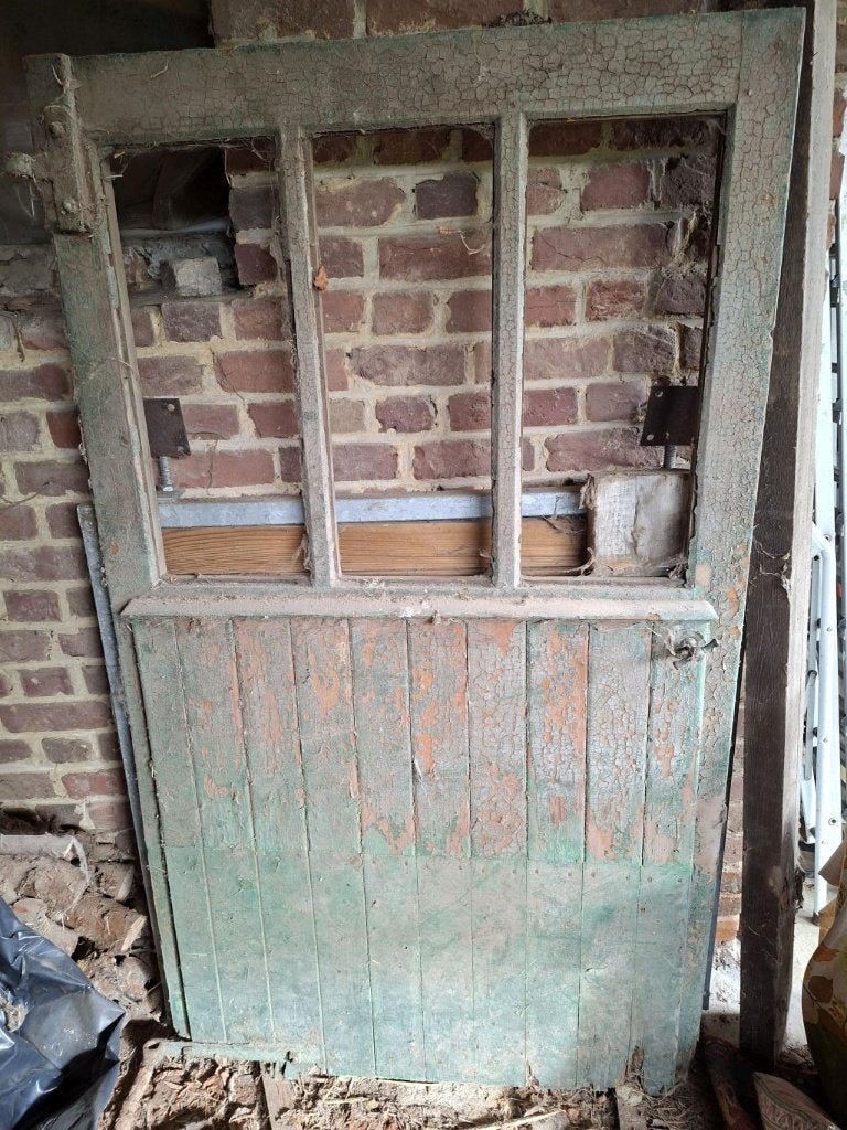 Gratis oude staldeuren, Ophalen, Gebruikt, Hout, Buitendeur