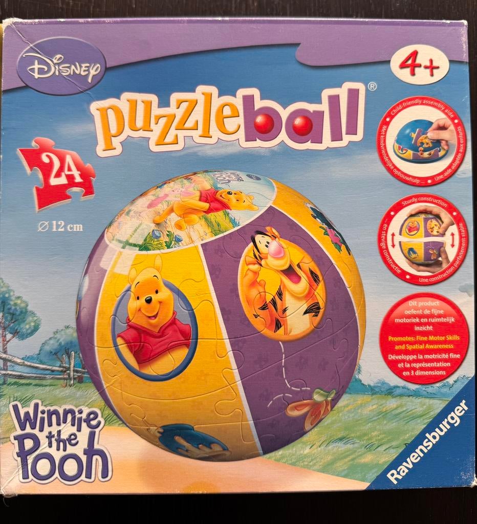 Puzzelbal van Winnie the Pooh, Ophalen, 10 tot 50 stukjes, Zo goed als nieuw, 4 tot 6 jaar