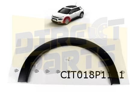 Citroën C4 Cactus (6/14-2/18) Wielkuiplijst Links Origineel!, -, Nieuw, Ophalen of Verzenden, Spatbord