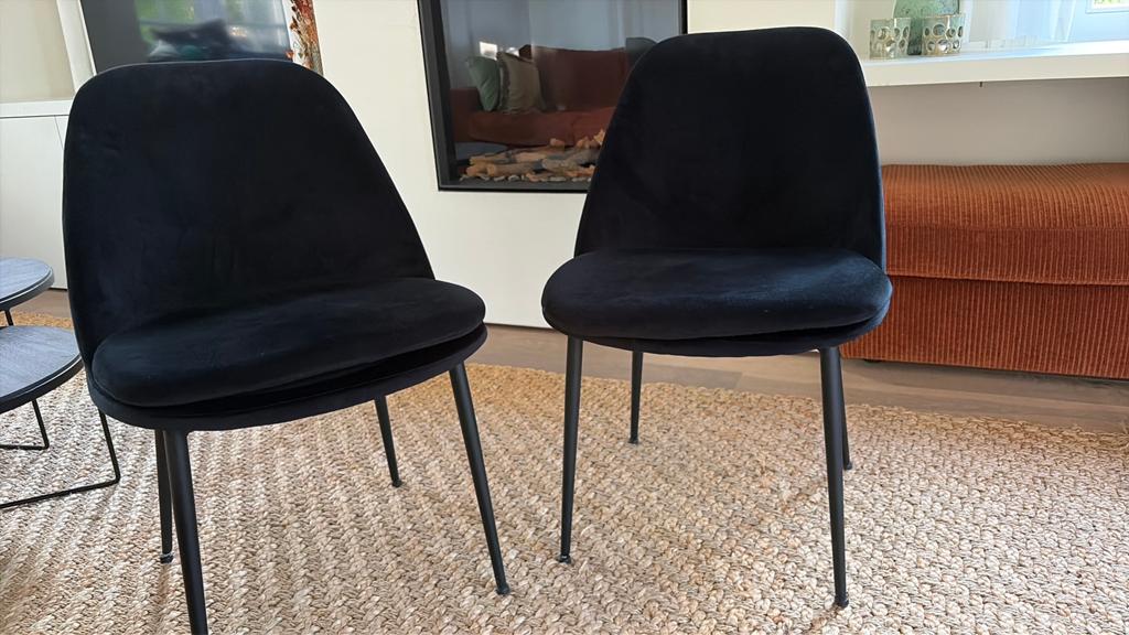Stoelen, Huis en Inrichting, Stoelen, Ophalen, Overige materialen, Gebruikt, Zwart
