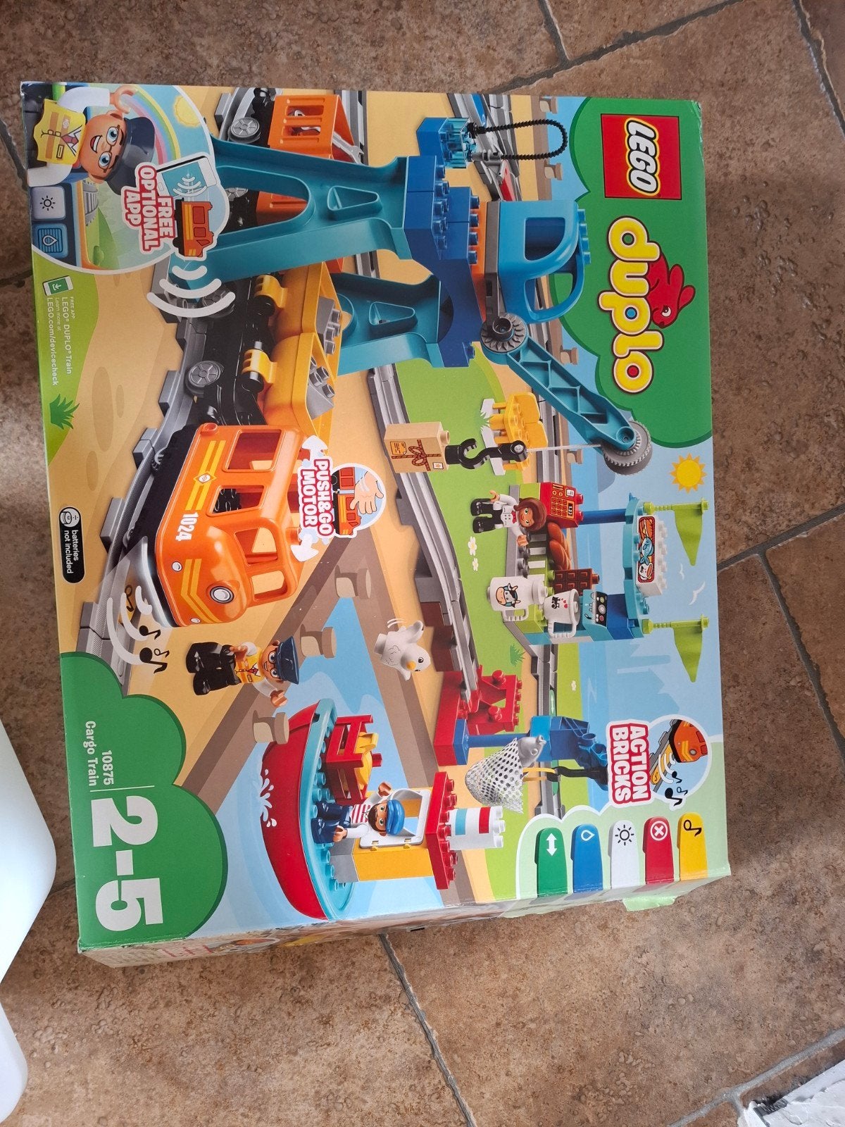 duplo trein met kraan, Enlèvement