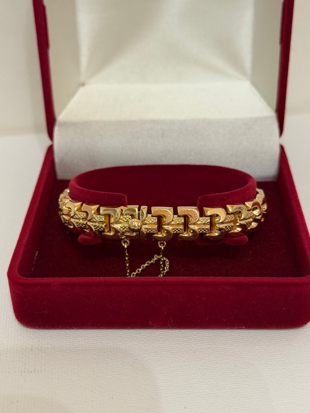 Bracelet en or 18 carats, Bijoux, Sacs & Beauté, Enlèvement, Comme neuf, Or, Or