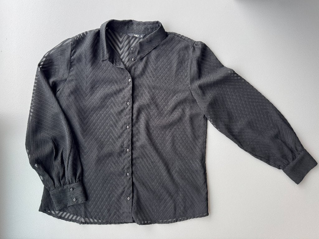 zwarte blouse Only, maat 42, Enlèvement ou Envoi, Porté, Taille 42/44 (L)