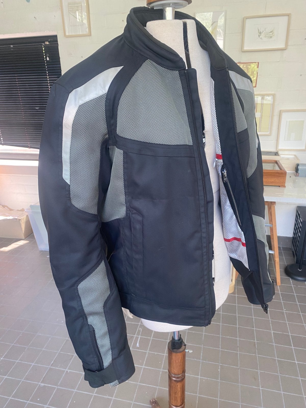 BMW airflow jas.Maat 56, met rode winstopper., Motoren, Kleding | Motorkleding, Ophalen, Tweedehands, Heren, Jas | textiel
