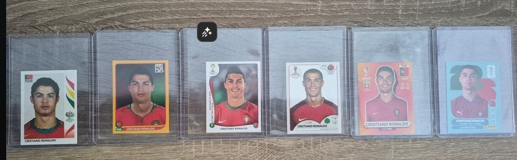 Panini Ronaldo WK2006/2010/2014/2018/2022/2026, Ophalen of Verzenden, Nieuw, Spelerskaart