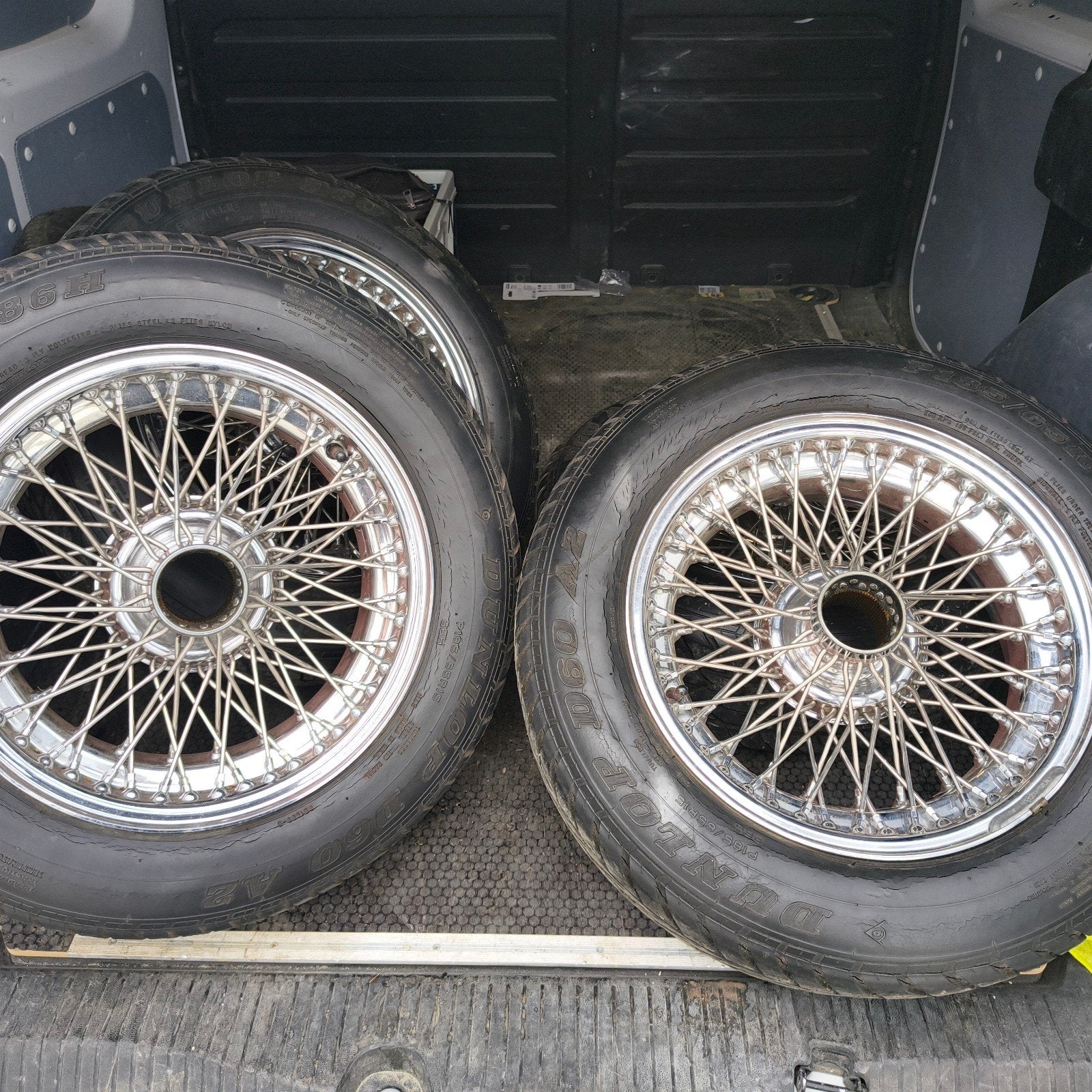 Spaakwielen chroom 4 stuks 72 spaken 5,5 x 15inch, Enlèvement, Utilisé