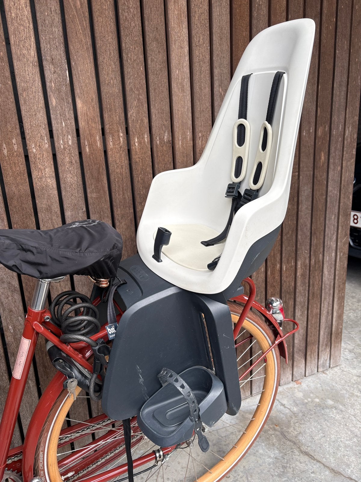 Siège de vélo Bobike One Maxi, Enlèvement ou Envoi, Utilisé, Siège arrière, Repose-pieds