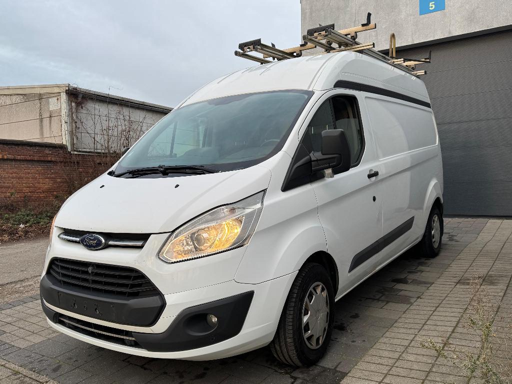 Ford Transit Custom L2H2 2.0 TDCI LICHTE VRACHT 2016 BTW AC, Auto's, Stof, Euro 6, 4 cilinders, Wit