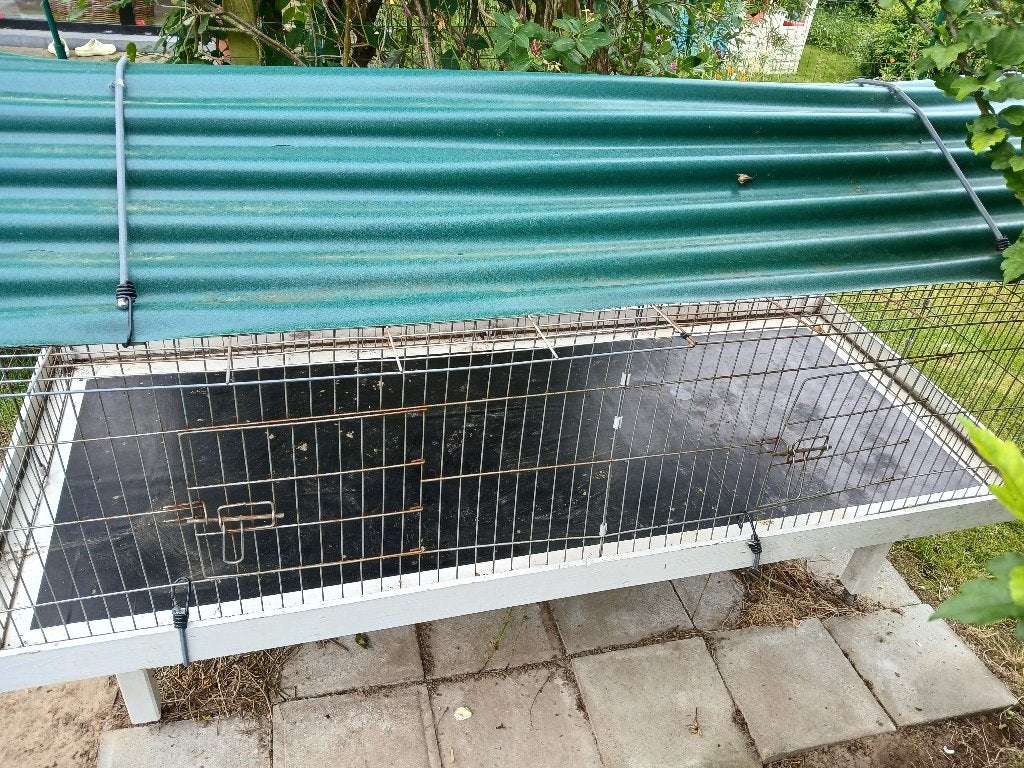 Buitenren voor knaagdieren met afdekzeil, 90 cm ou plus, Cobaye, Enlèvement, Utilisé