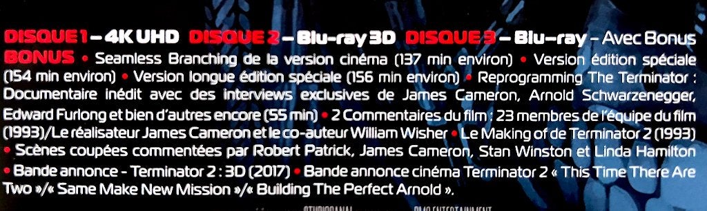 TERMINATOR 2 // Steelbook RARE / 4KUHD + 3D + HD // 3 BLURAY, Cd's en Dvd's, Film, Science Fiction en Fantasy, Ophalen of Verzenden