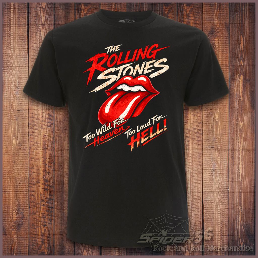 The Rolling Stones - T-shirt - Too Wild for Heaven, Maat L, Maat 52/54 (L), Zwart, Nieuw, Ophalen of Verzenden