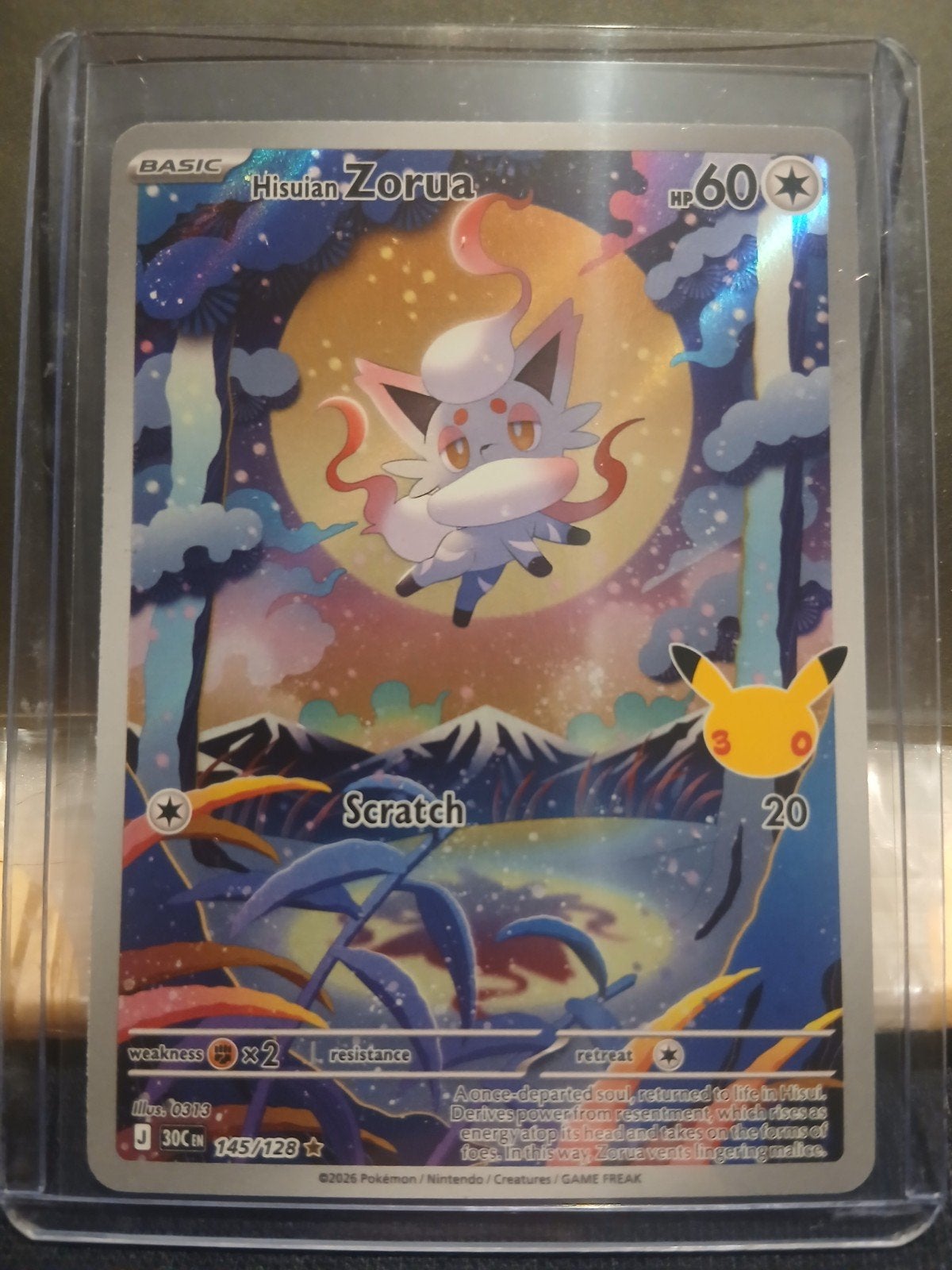 hisuian zorua 145 pokemon 30 celebrations, Enlèvement ou Envoi, Neuf, Cartes en vrac, Foil
