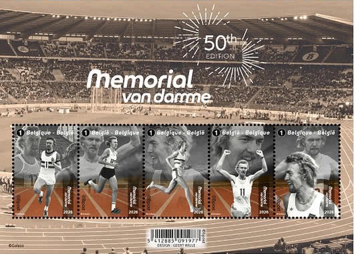 Bloc 50 Édition Mémorial Van Damme Année 2026 Neuf, Timbres & Monnaies, Enlèvement ou Envoi, Non oblitéré, Neuf, Sport