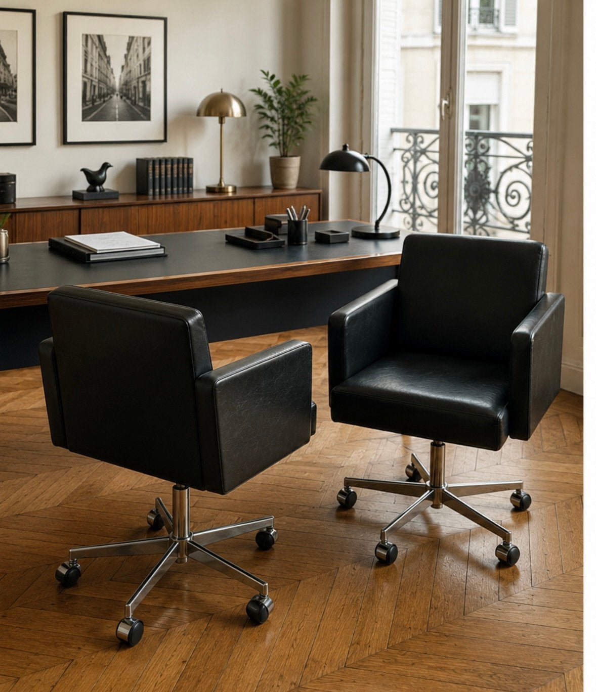 Fauteuils en cuir poltrona Frau, Maison & Meubles, Enlèvement, Comme neuf, Cuir, Vintage