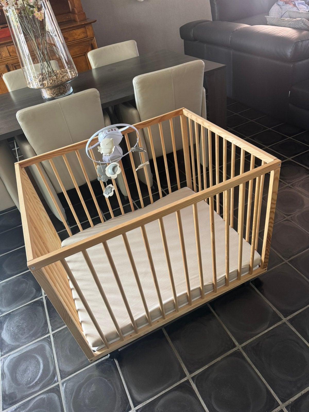 Babypark op wieltjes, Enfants & Bébés, Parcs, Enlèvement, Comme neuf, Réglable en hauteur