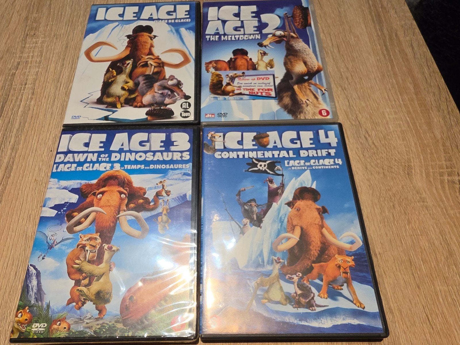 dvd ice age 1,2,3 en 4, Ophalen of Verzenden