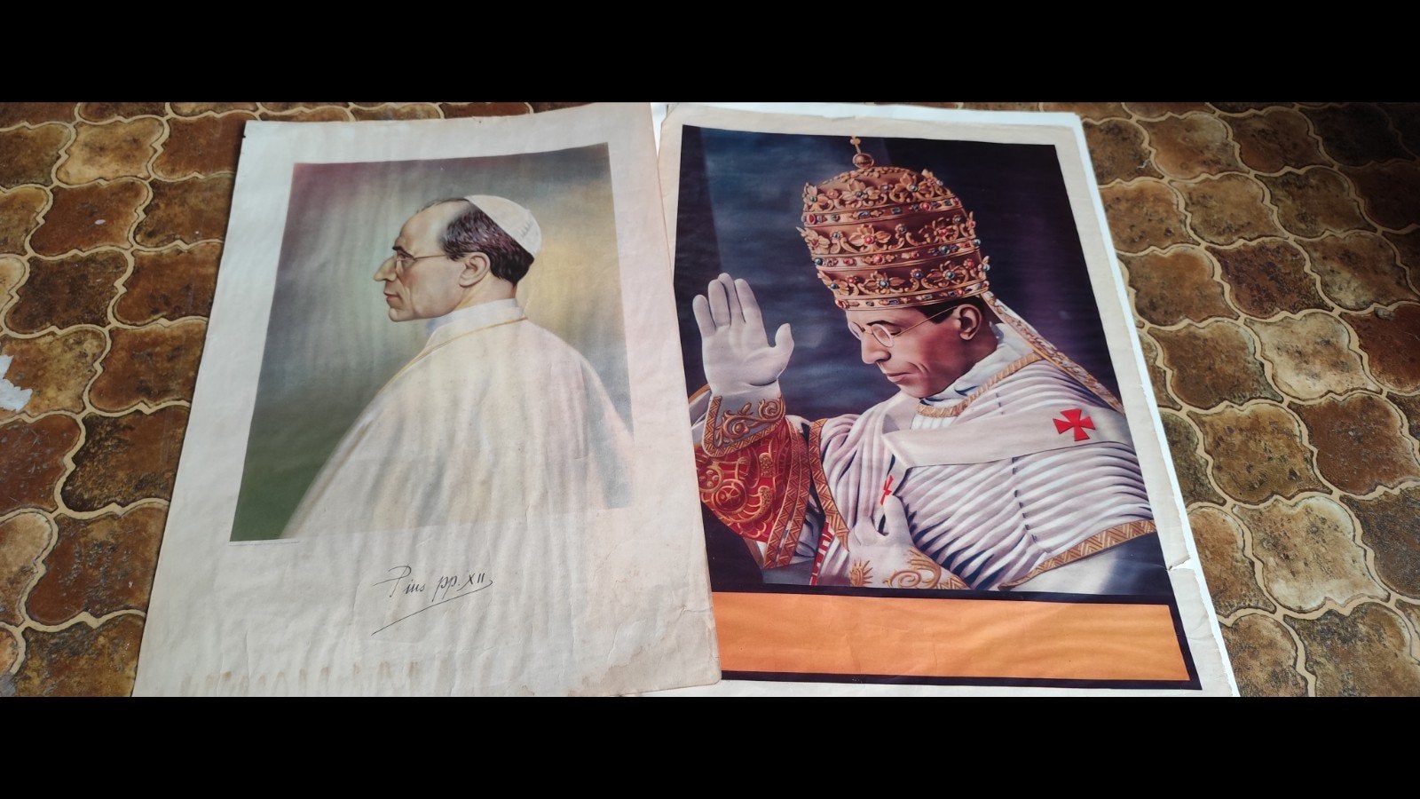 Religieuze posters, Antiek en Kunst, Kunst | Etsen en Gravures, Ophalen, Portret