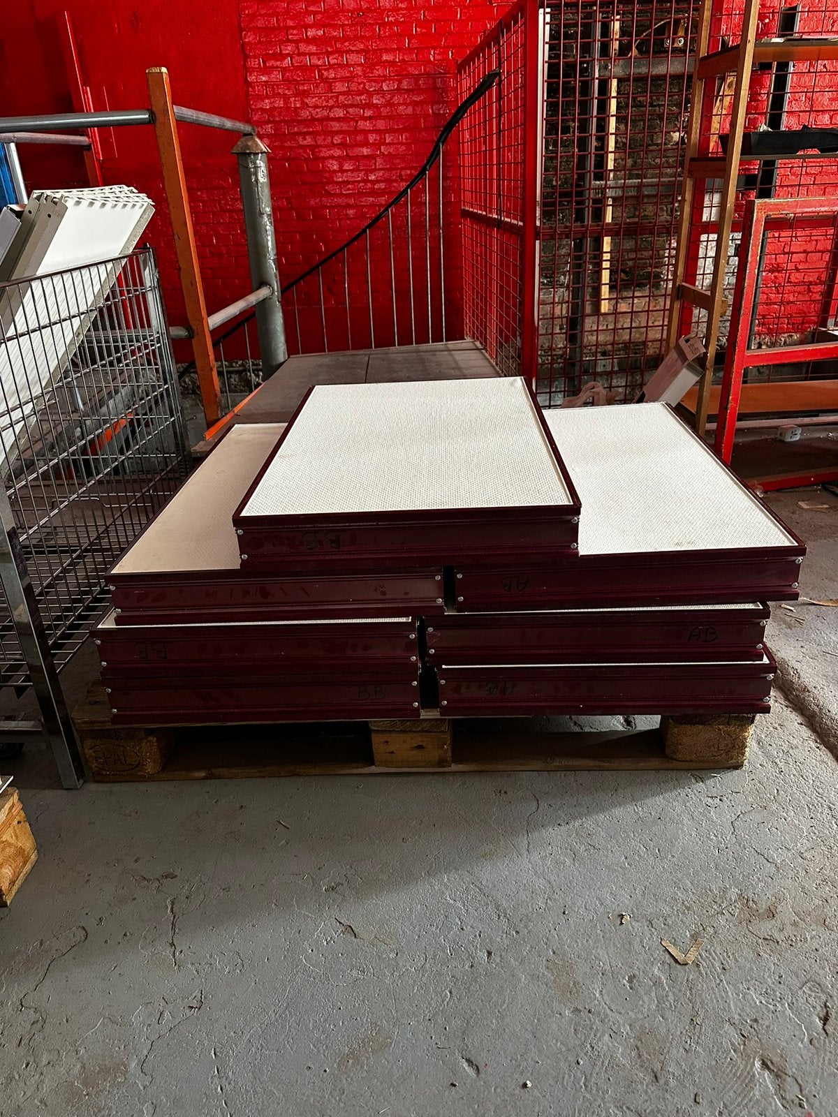 Cloisons de bureau vitrées avec stores intégrés, Bricolage & Construction, Enlèvement, Comme neuf