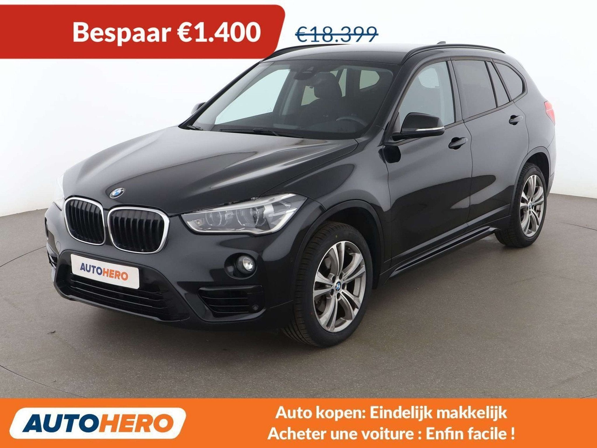 BMW X1 sDrive 18i Sport Line (année de construction 2018), Autos, BMW, Achat, Euro 6, Boîte manuelle, Noir