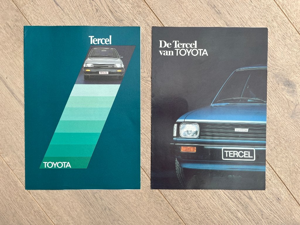 FOLDERS TOYOTA TERCEL, Ophalen of Verzenden, Toyota