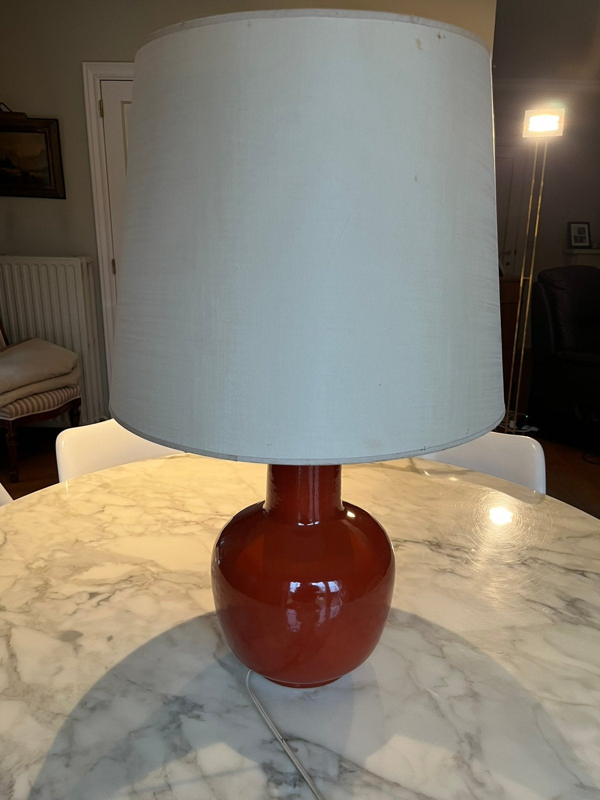 Lampe design vintage, Rouge, Céramique, Enlèvement, Utilisé