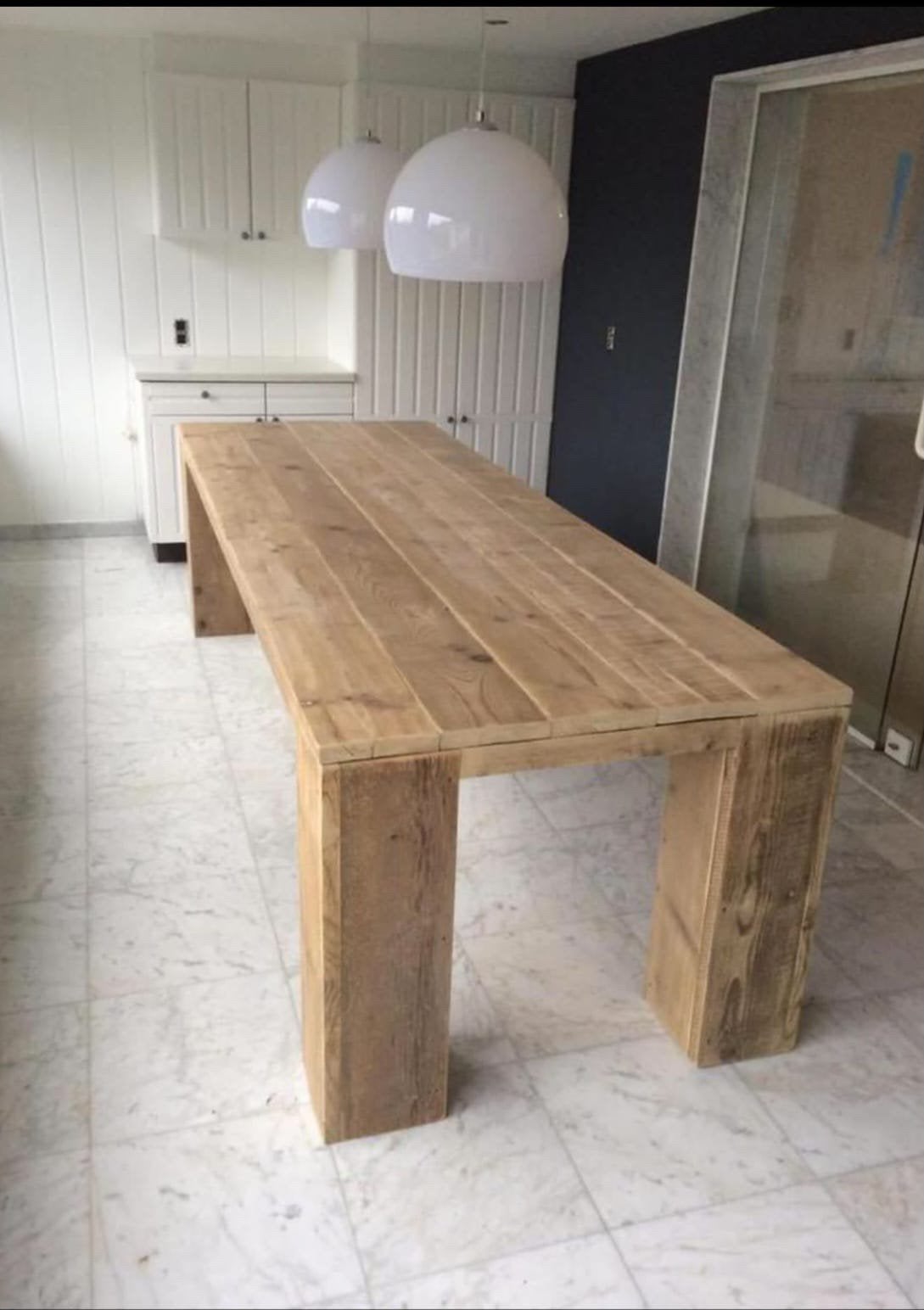 Tables à manger en bois d'échafaudage livrées gratuitement, Enlèvement ou Envoi, Neuf