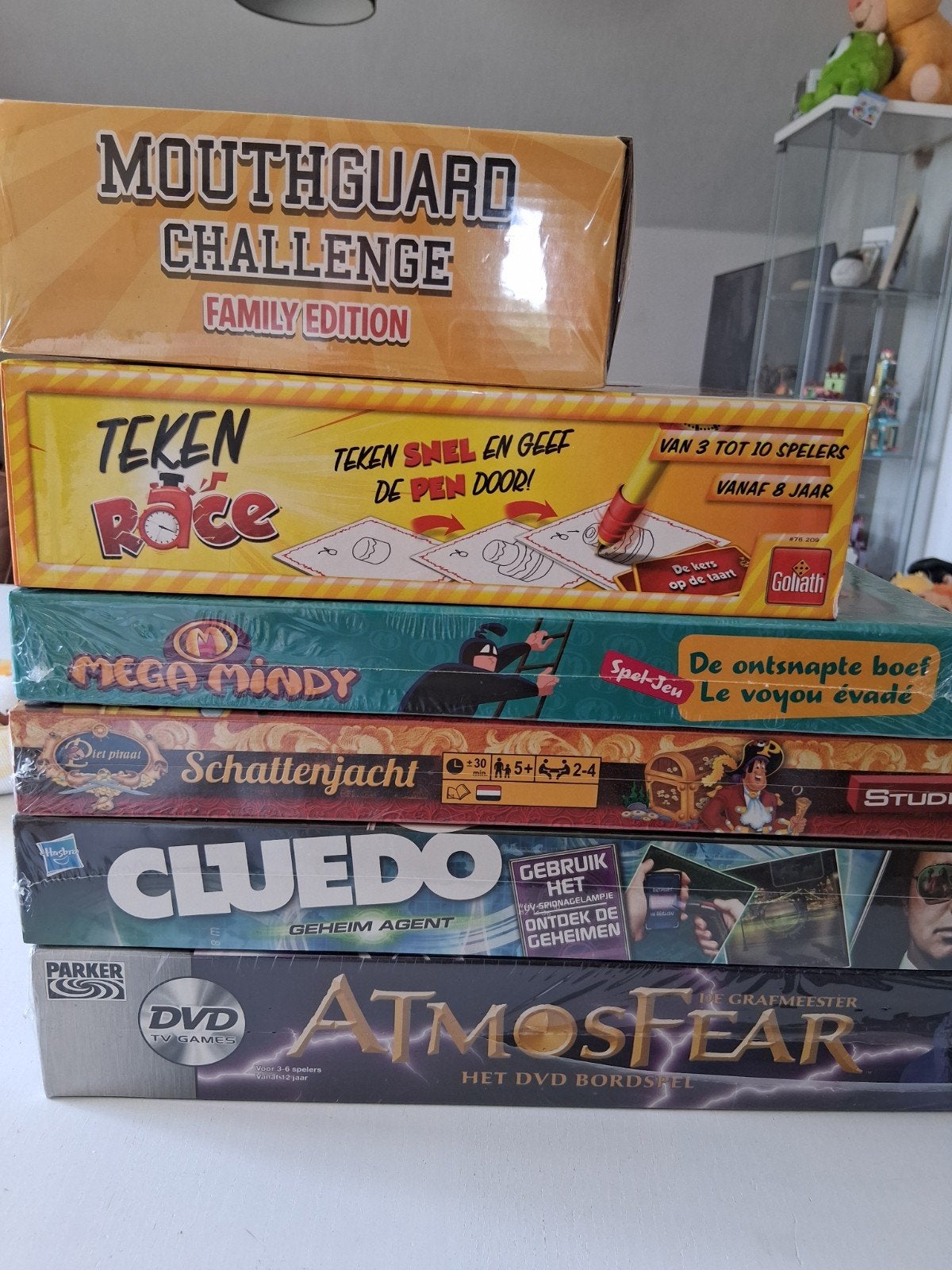 gezelschapspellen te koop. Nog in de originele verpakking., Ophalen