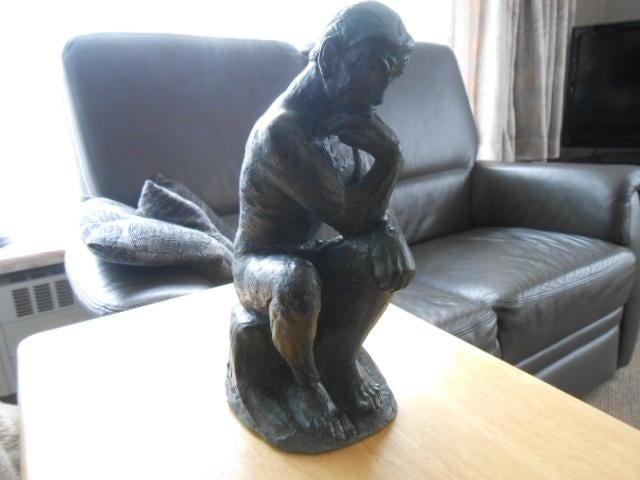 De Denker - Le Penseur sculptuur van Rodin, Antiek en Kunst, Ophalen of Verzenden