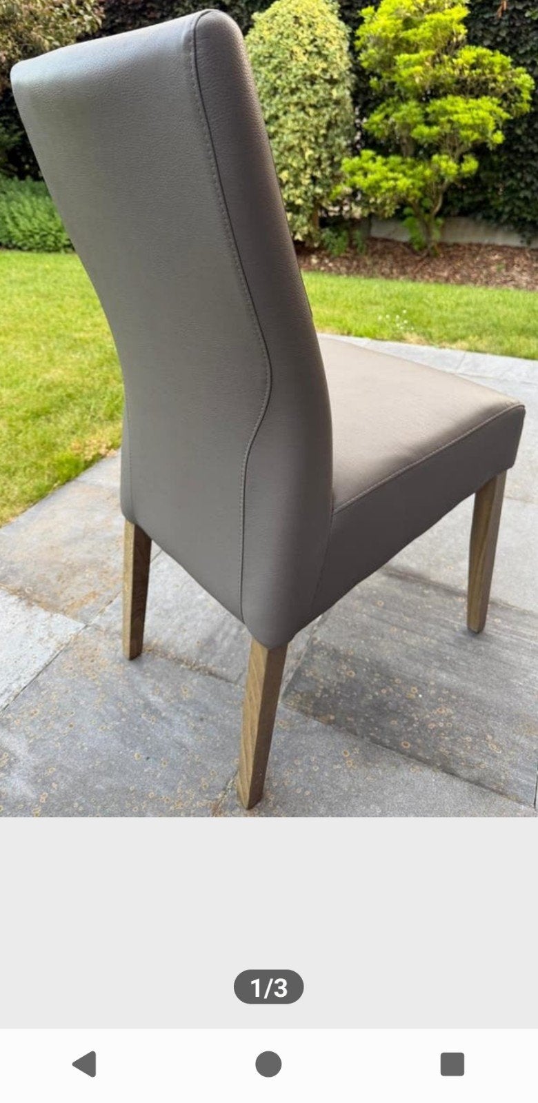 Stoelen kunstleder taupe, Ophalen, Overige kleuren, Leer, Vijf, Zes of meer stoelen