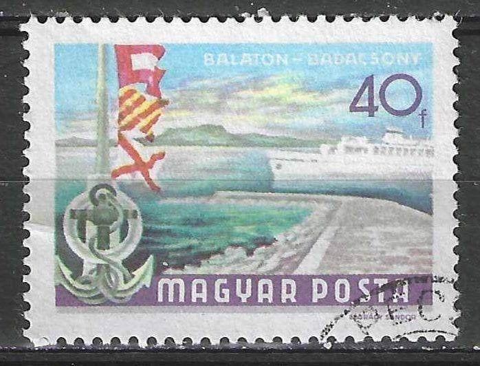 Hongrie 1968/1969 - Yvert 1988 - Badacsony - 40 fi. (1ER), Envoi, Affranchi