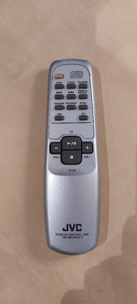 Télécommande JVC RM-SRCBX53 A, Audio, Tv en Foto, Ophalen, Gebruikt, Origineel