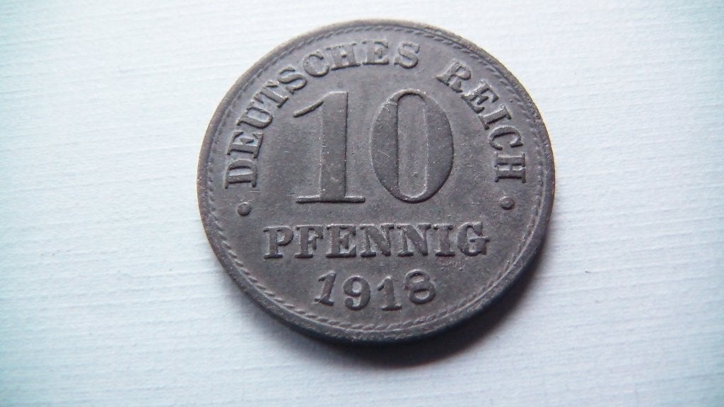 allemagne 10 pfennig 1918, Enlèvement, Allemagne