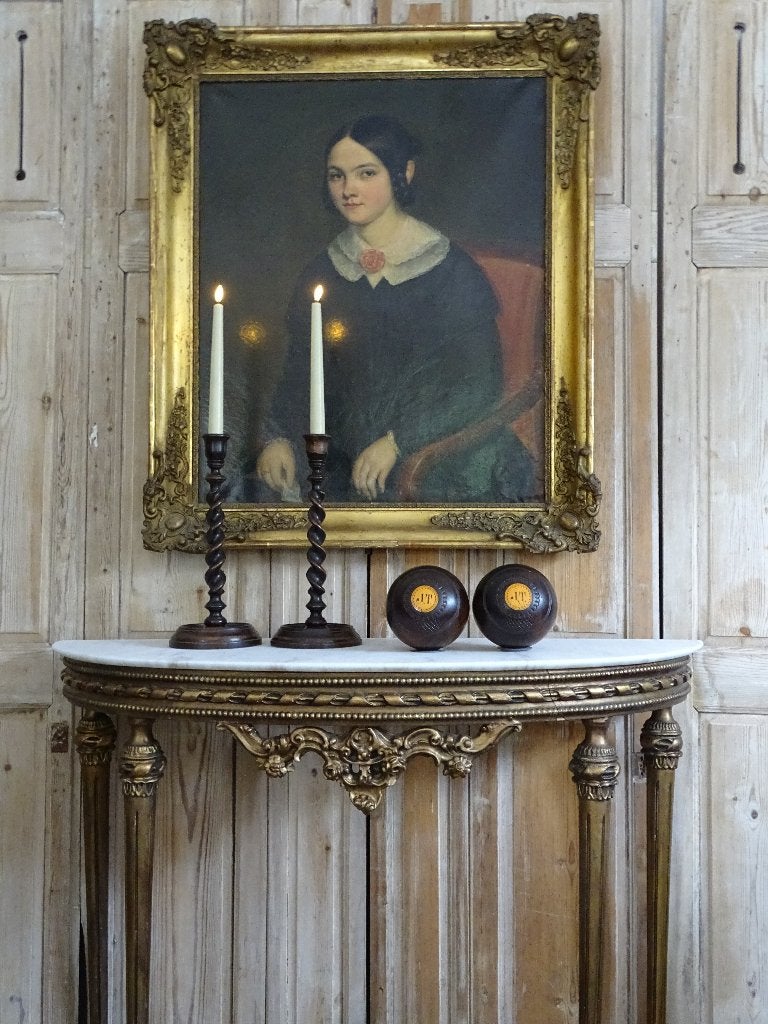 Engelse kandelaars 2 stuks, Antiek en Kunst, Ophalen of Verzenden