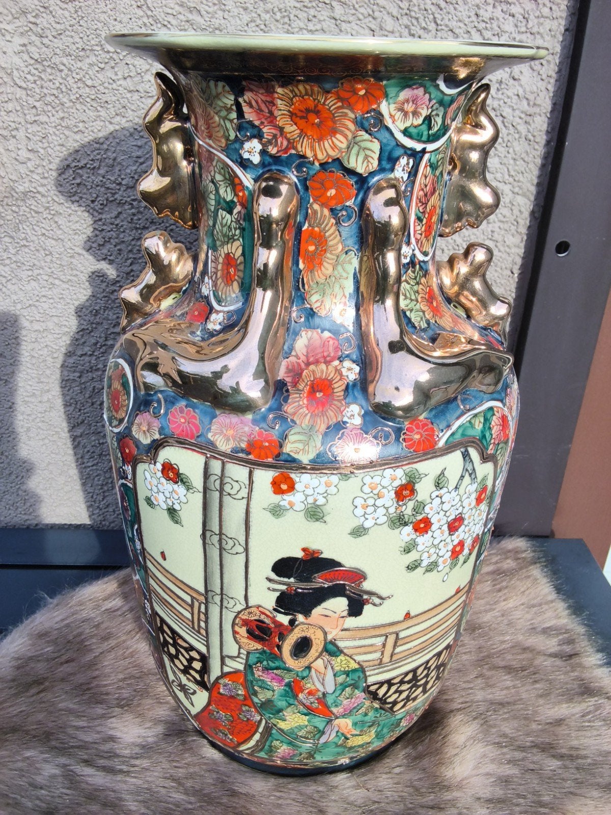 Mooie vaas China  met stempel !, Antiek en Kunst, Ophalen