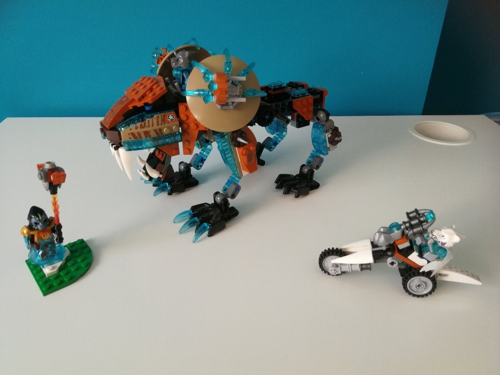Lego Chima 70143' Sir Fangars Sabeltand Walker', Compleet, Overige thema's, Lego, Ophalen of Verzenden