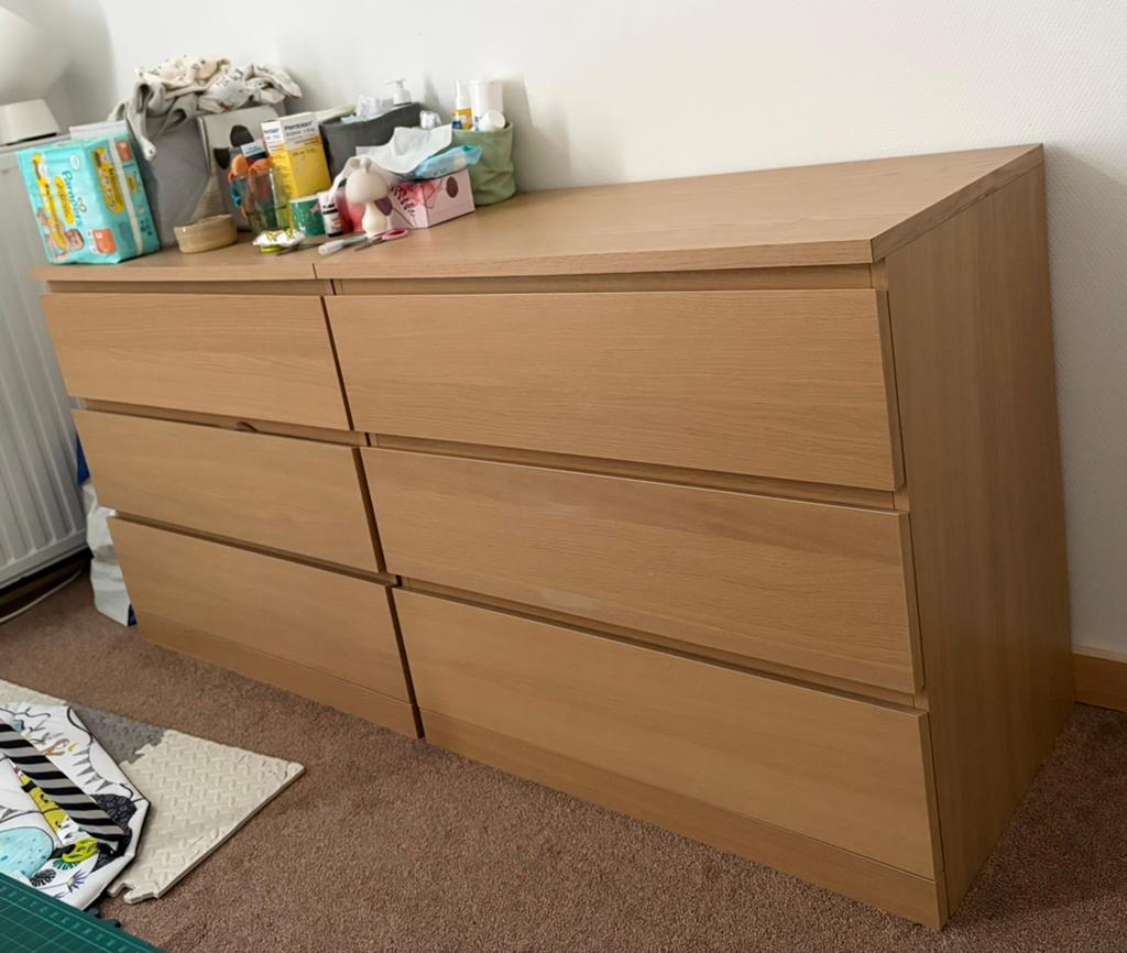 Deux commodes MALM, 49€ chacune., Maison & Meubles, Enlèvement, Comme neuf
