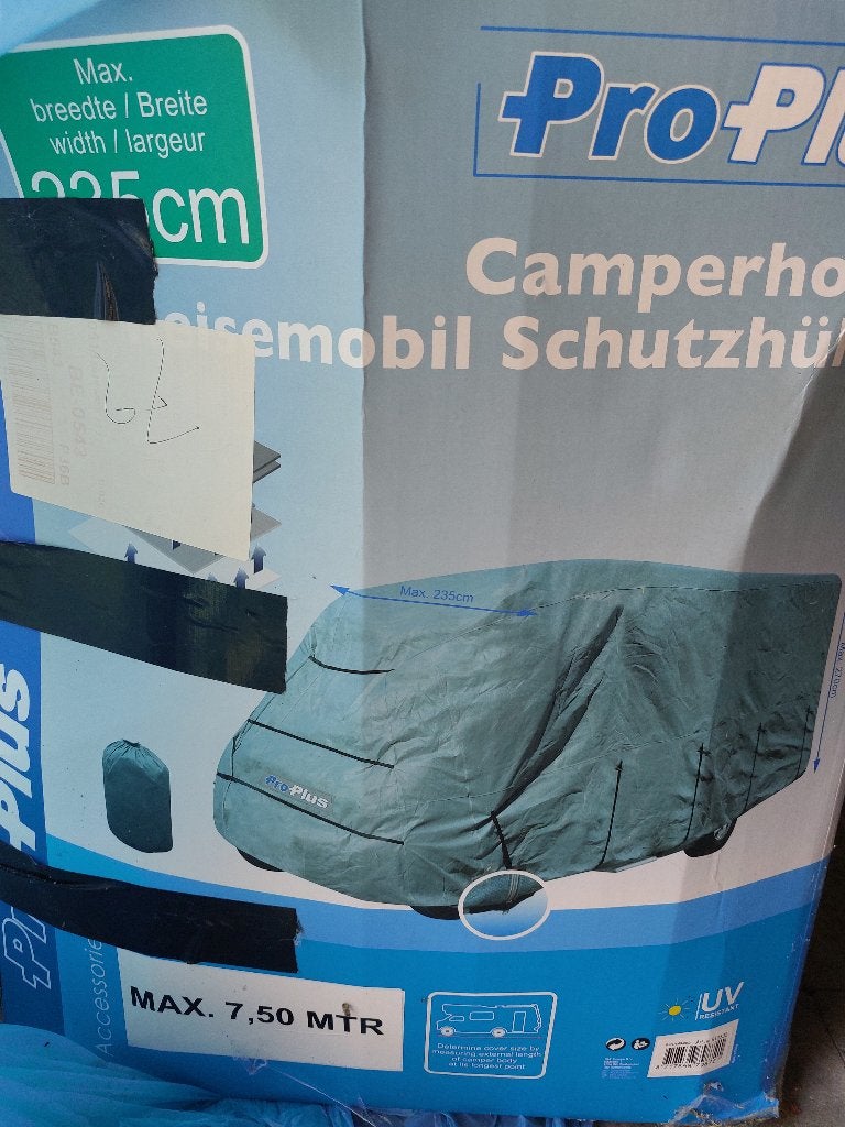 camperhoes, Ophalen, Zo goed als nieuw