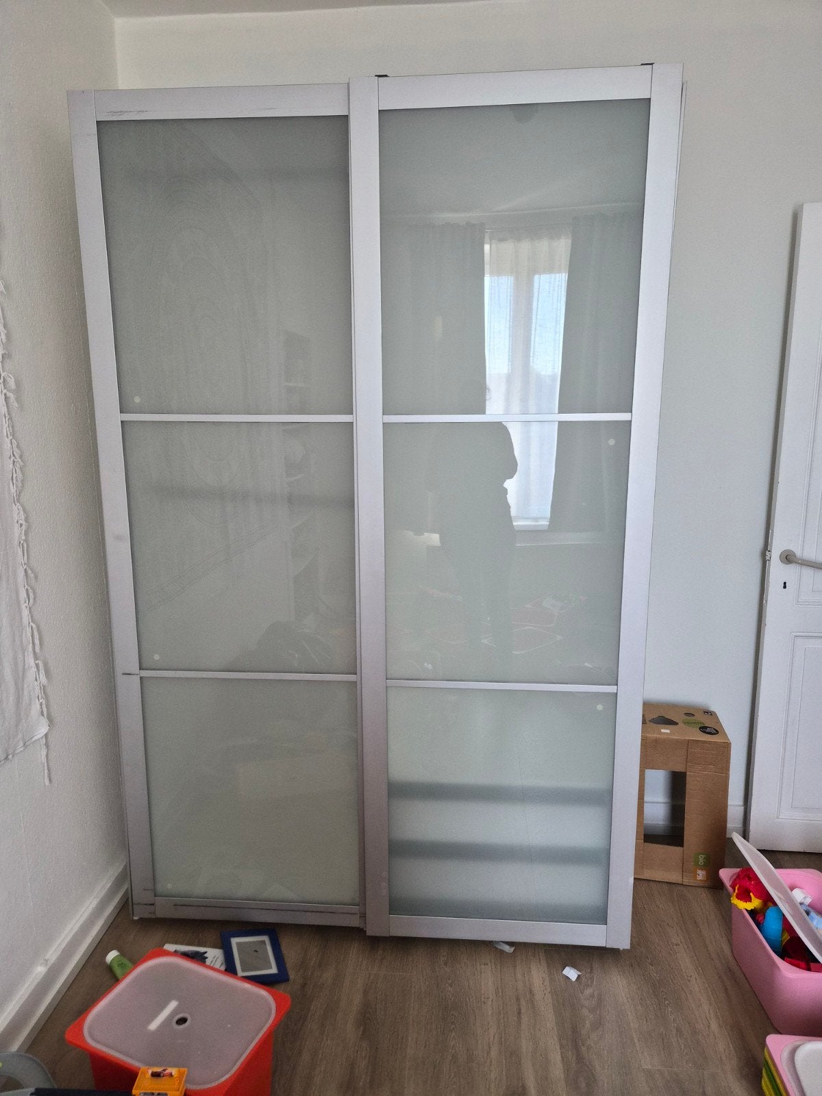 Grande garde-robe / armoire à portes coulissantes –, Enlèvement, Verre