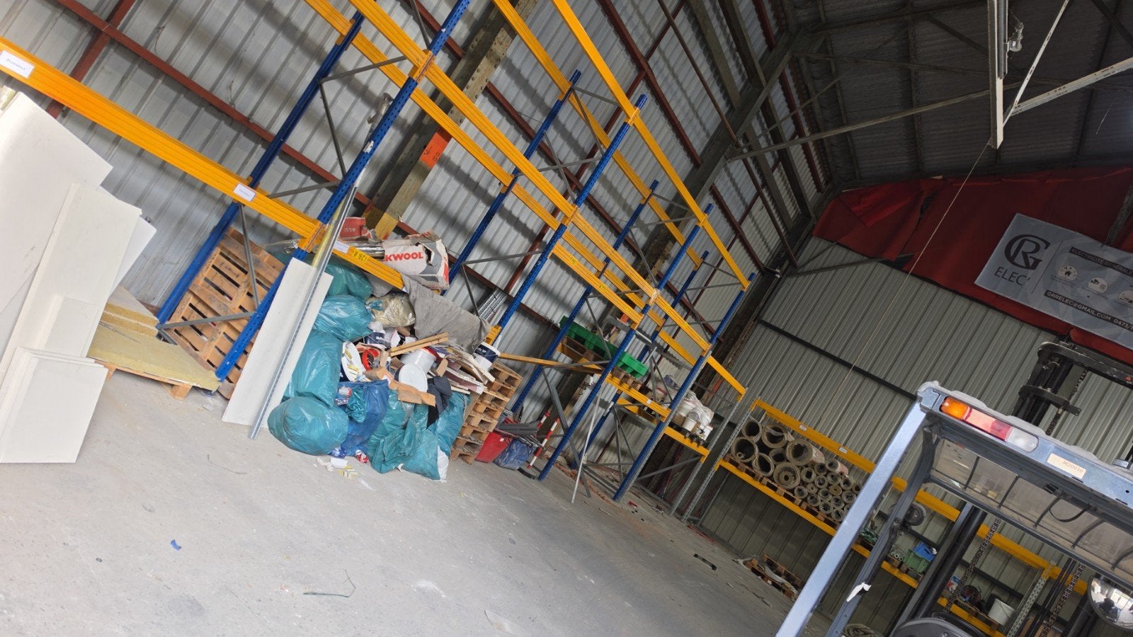 Palletrekken - magazijnrekken, Ophalen, Gebruikt, IJzer