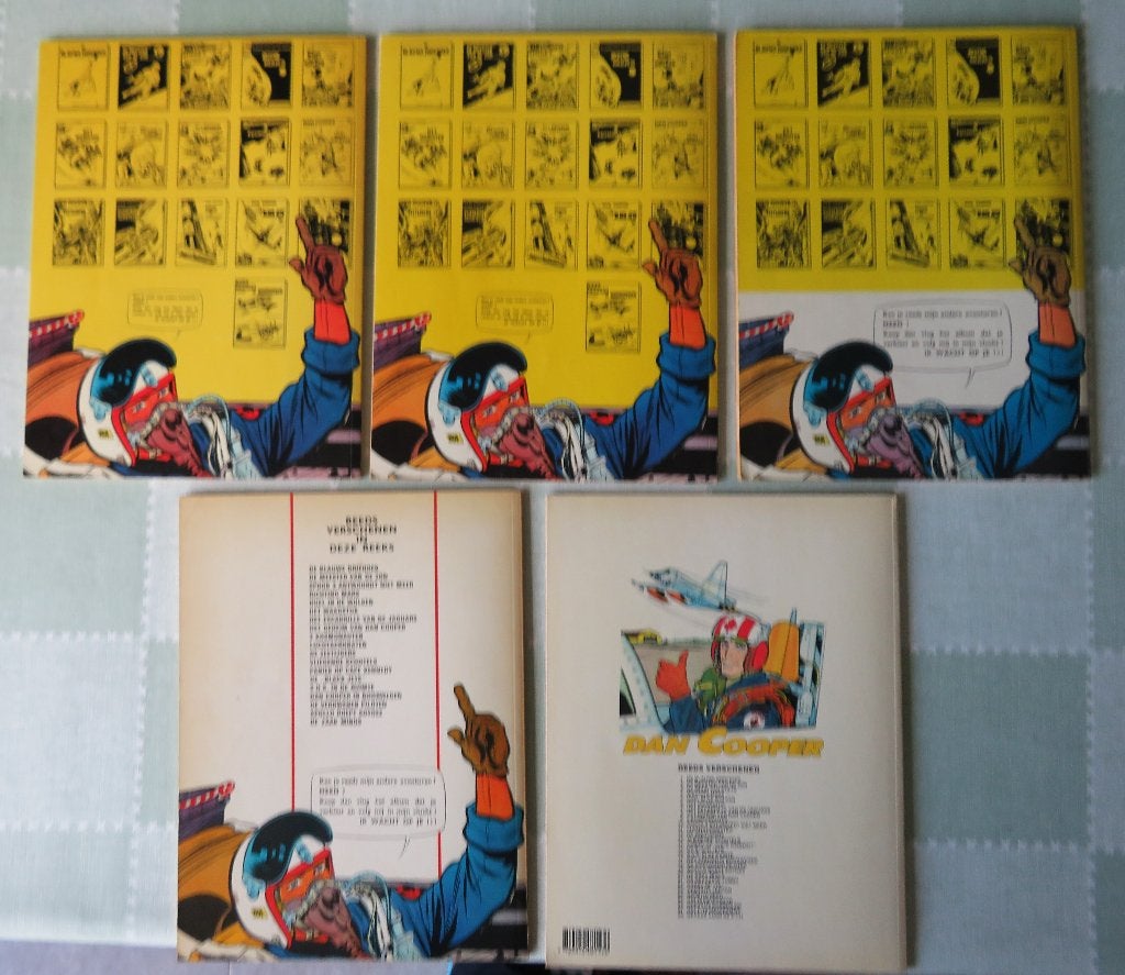 Dan Cooper 5 stuks, Livres, Enlèvement ou Envoi