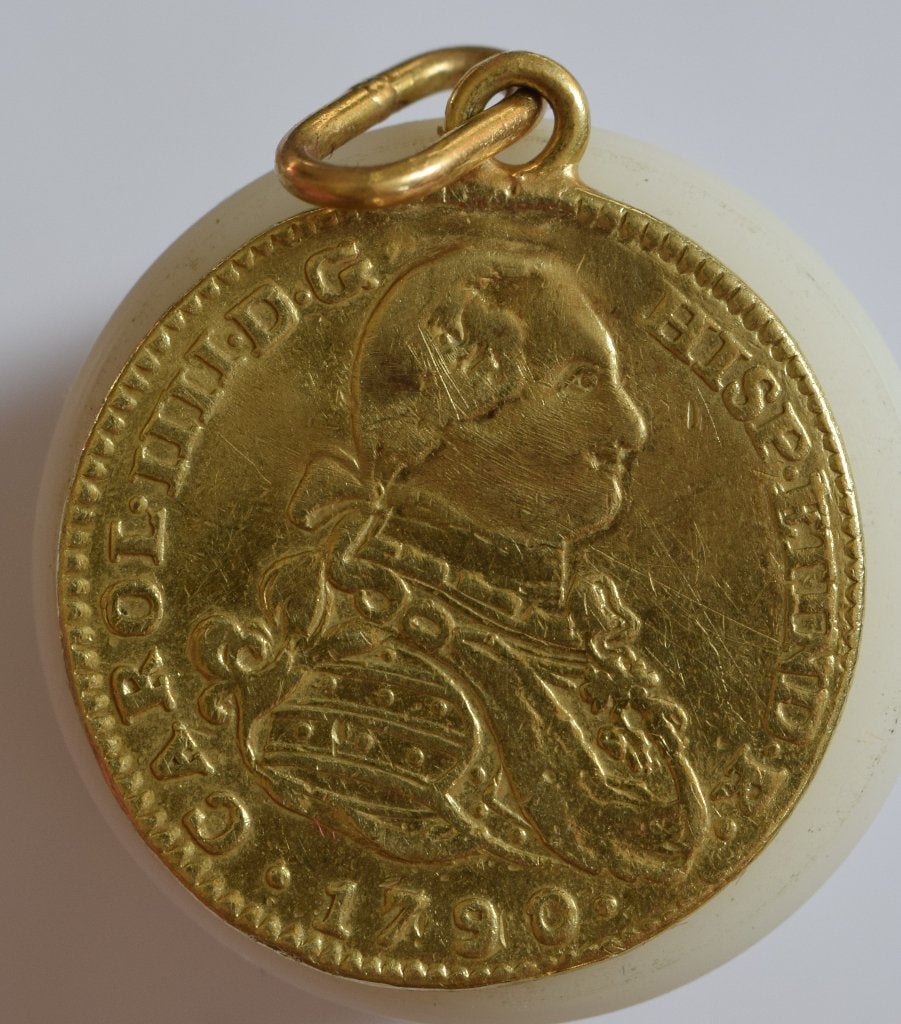 ESPAGNE : 2 escudos OR 1790 , Charles IV, Envoi, Autres pays, Monnaie en vrac, Or