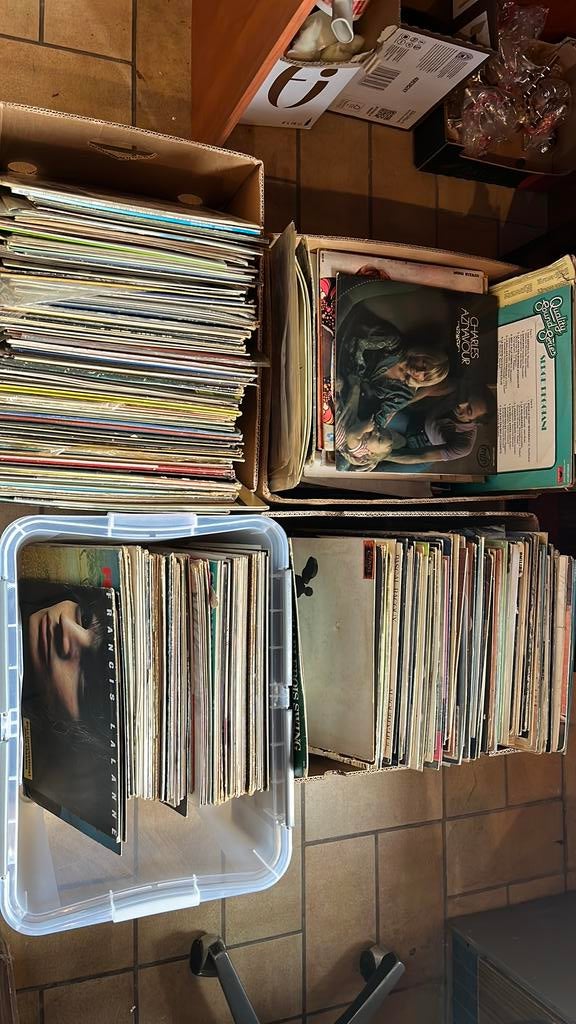 Lot de 33t chansons françaises, Enlèvement, Utilisé