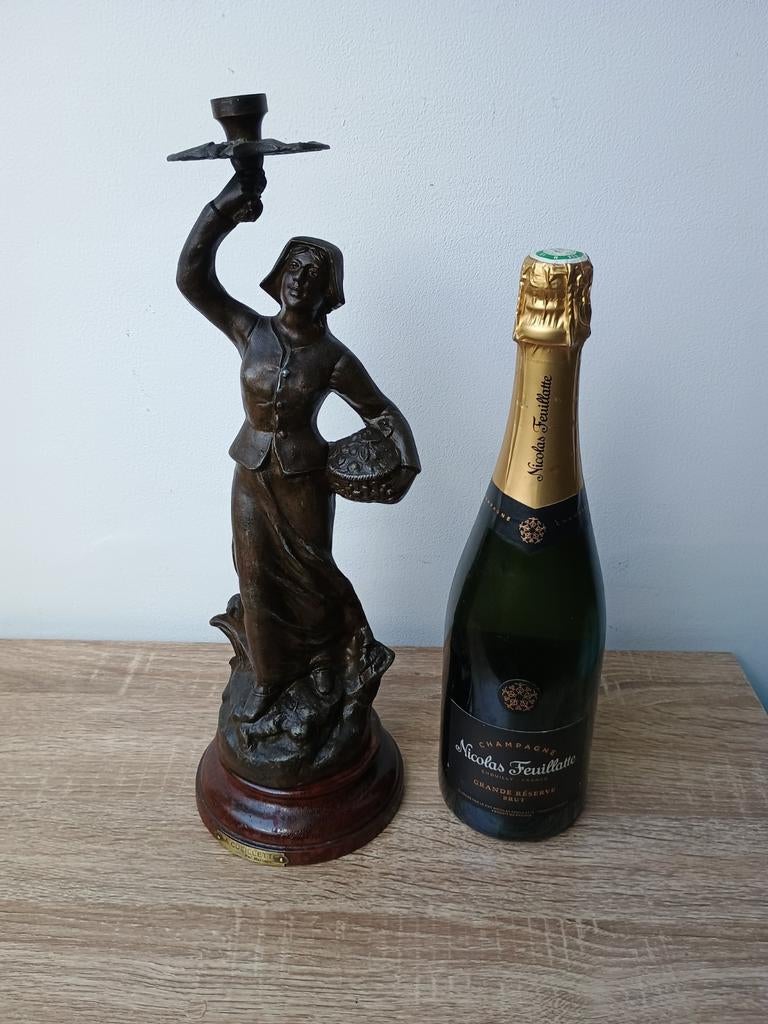 Sculptuur door de oogst te reguleren, gesigneerd Marceau, Antiek en Kunst, Ophalen of Verzenden
