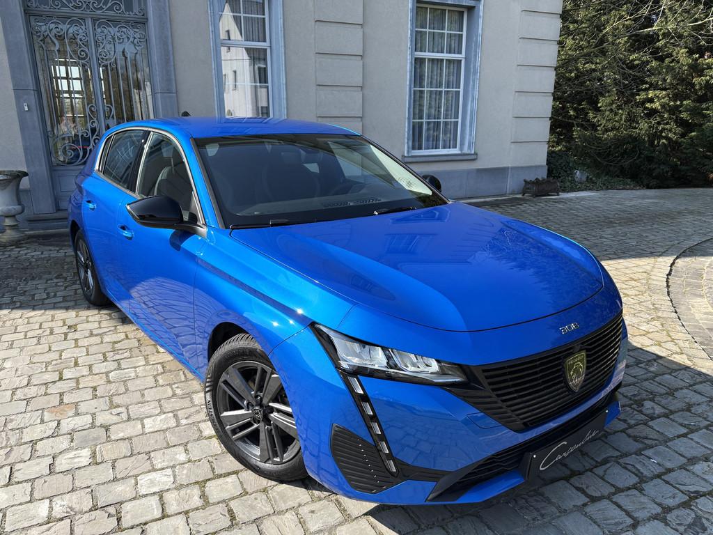 Peugeot 308 1.2 i Aut. Verwarmd Half Leder, Carplay, Garanti, Auto's, Peugeot, Automaat, Gebruikt, Euro 6, Blauw