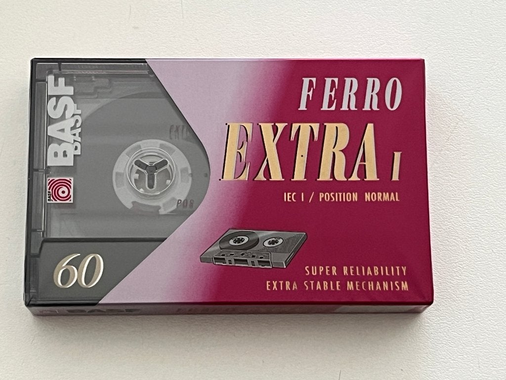 BASF Ferro Extra I 60 Cassette (Nieuw), Ophalen of Verzenden, Nieuw in verpakking, 1 bandje, Onbespeeld