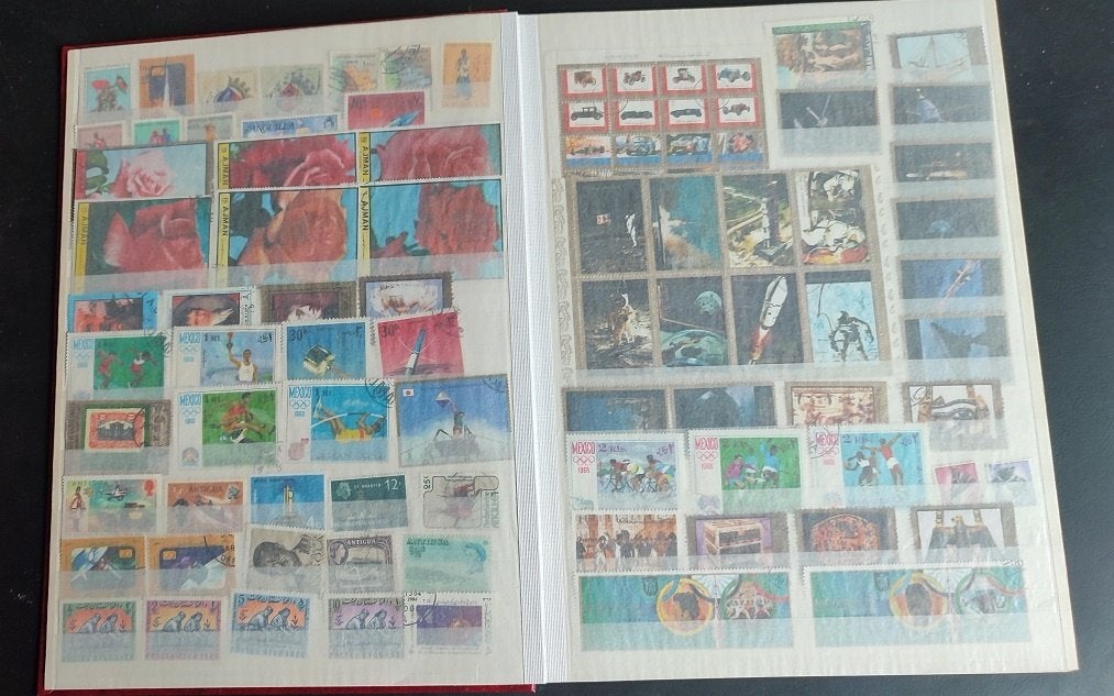 Album de timbres A4 (55), partie Chine, Enlèvement ou Envoi