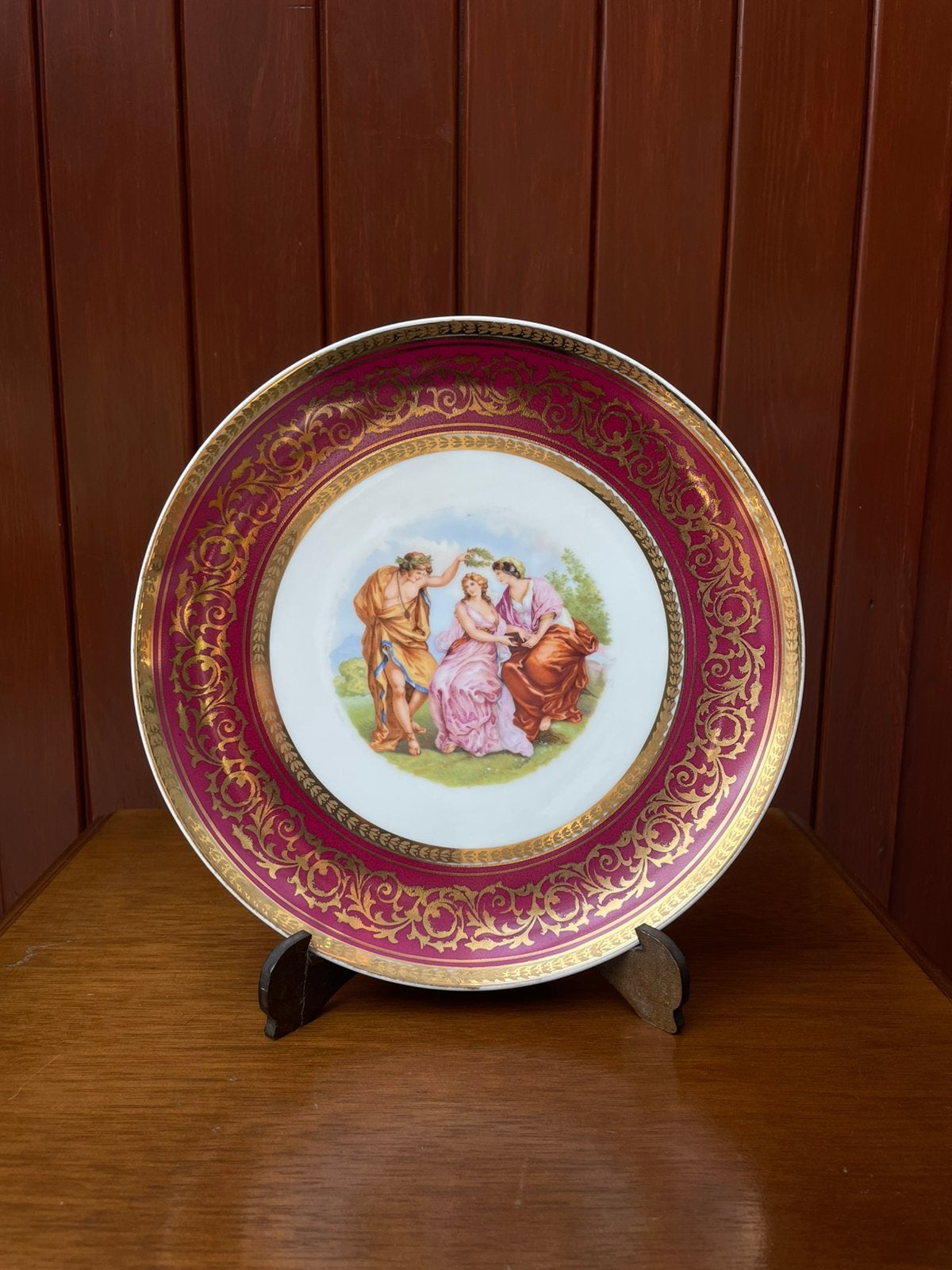 Assiette en porcelaine Bavaria, Antiquités & Art, Enlèvement ou Envoi