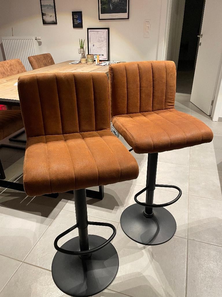 Barstoelen, 90 cm ou plus, 2 tabourets, Comme neuf, Enlèvement